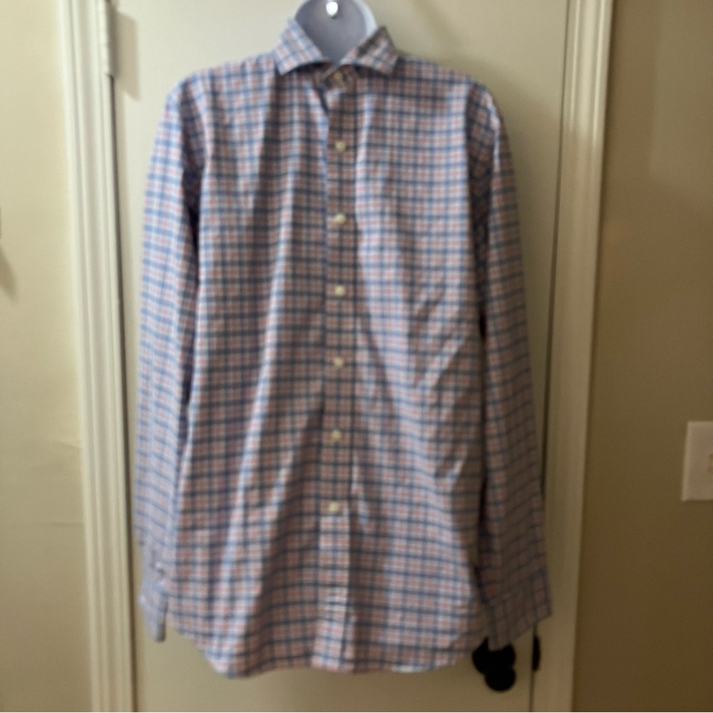Polo by Ralph Lauren Pink and Blue Check Dress Shirt